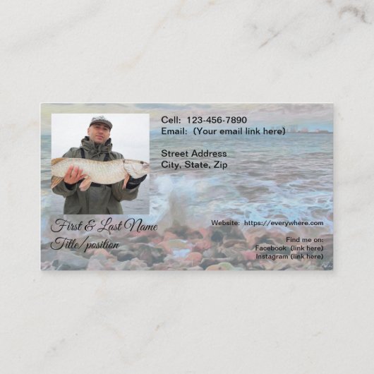 Carte De Visite Vagues rocheuses 0742 (Dos)