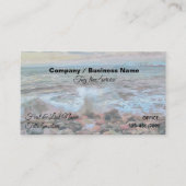 Carte De Visite Vagues rocheuses 0742 (Devant)