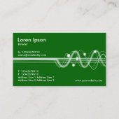 Carte De Visite Vagues sonores II - Vert herbe (Dos)