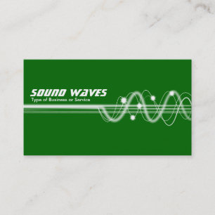 Carte De Visite Vagues sonores II - Vert herbe