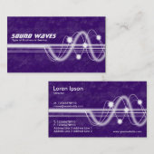 Carte De Visite Vagues sonores - Terre violette (Devant / Derrière)