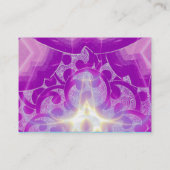 Carte De Visite VAGUES, tourbillons violets bleus vifs (Dos)