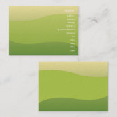Carte De Visite Vagues vertes - Chubyy (Devant / Derrière)
