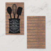 Carte De Visite Vaisselle noire Restaurant Crock Traiteur (Devant / Derrière)