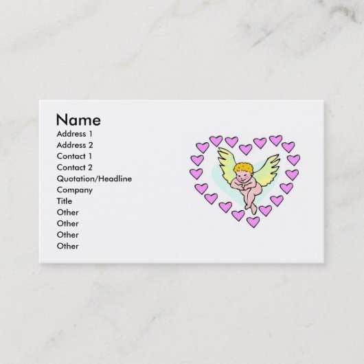 Carte de visite Valentine (Devant)