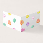 Carte De Visite Valentines Day Candy Hearts Motif (Extérieur)