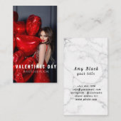 Carte De Visite Valentine's Day Femme Photosession Entreprise C (Devant / Derrière)
