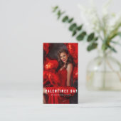 Carte De Visite Valentine's Day Femme Photosession Entreprise C (Debout devant)