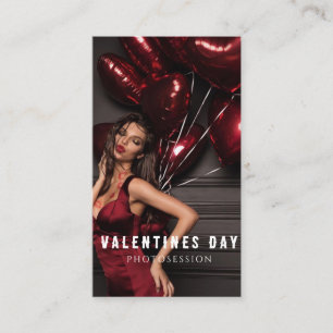 Carte De Visite Valentine's Day Femme Photosession Entreprise C