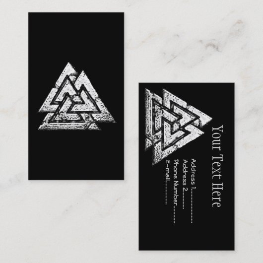 Carte De Visite Valknut (Devant / Derrière)
