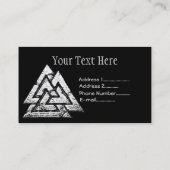 Carte De Visite Valknut (Dos)