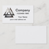 Carte De Visite Valknut - argent (Devant / Derrière)