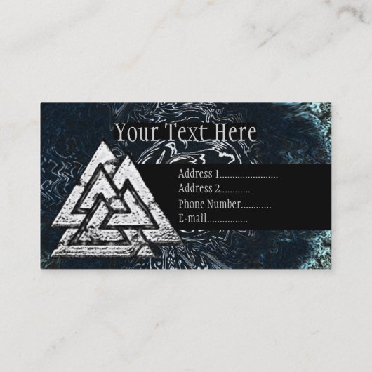 Carte De Visite Valknut~ (Wavy) (Dos)