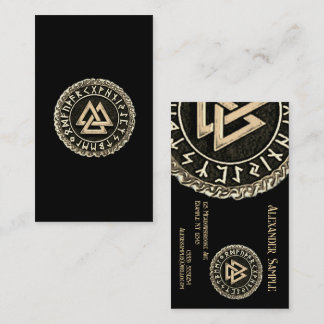 Carte de visite Valknut (WindingGOLD)