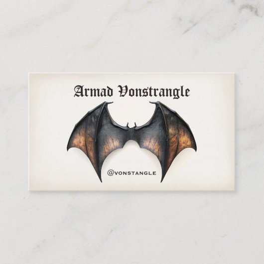 Carte De Visite Vampire Bat (Devant)