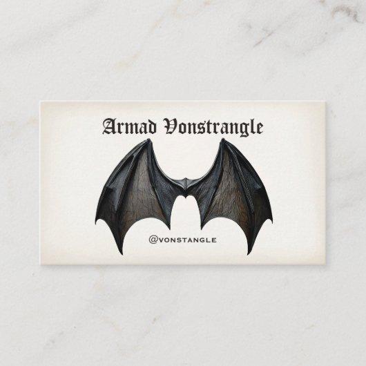 Carte De Visite Vampire Bat (Devant)