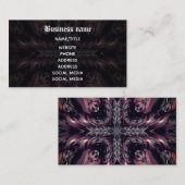 Carte De Visite Vampire kaléidoscope gothique (Devant / Derrière)