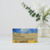 Carte De Visite Van Gogh Champs de blé Impressionniste Peinture (Debout devant)