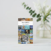 Carte De Visite Van Gogh - Chefs-d'œuvre Mosaic Patchwork - Code Q (Debout devant)