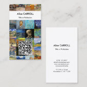 Carte De Visite Van Gogh - Chefs-d'oeuvre Mosaic Patchwork - QR Co (Devant / Derrière)