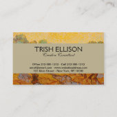 Carte De Visite Van Gogh Olive Trees Soleil Jaune Ciel (Dos)