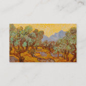 Carte De Visite Van Gogh Olive Trees Soleil Jaune Ciel (Dos)