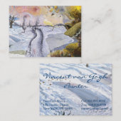 Carte De Visite Van Gogh : Paysage d'hiver (Devant / Derrière)
