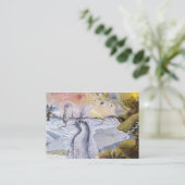 Carte De Visite Van Gogh : Paysage d'hiver (Debout devant)