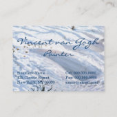 Carte De Visite Van Gogh : Paysage d'hiver (Dos)