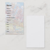Carte De Visite Van Gogh - Pêchers roses (Devant / Derrière)