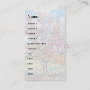 Carte De Visite Van Gogh - Pêchers roses