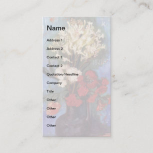 Carte De Visite Van Gogh - Vase avec oeillets et autres fleurs