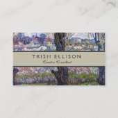 Carte De Visite Van Gogh Vue Arles Jardin Fleuri (Devant)