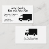 Carte De Visite Van Hire Réparation Transport (Devant / Derrière)