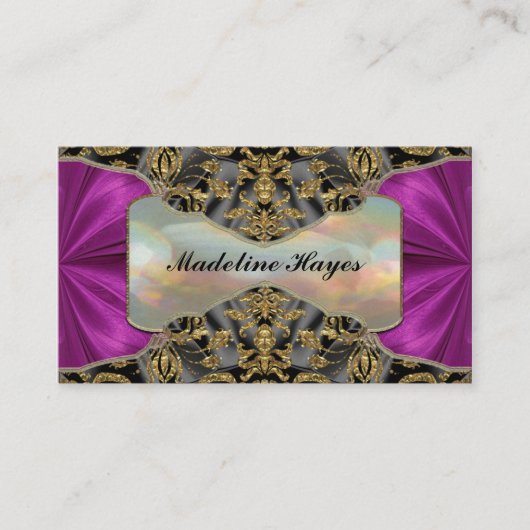 Carte De Visite Vanderdise Baroque 2" Élégant Professionnel (Devant)