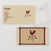 Carte de visite Vane météorologique (Devant / Derrière)