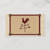 Carte de visite Vane météorologique (Dos)