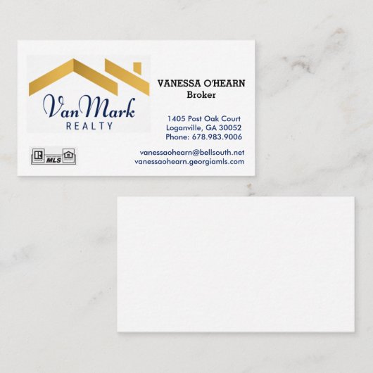 carte de visite vanessa (Devant / Derrière)