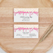 Carte De Visite Vanilla strawberry Frosting Drip
