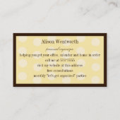 Carte De Visite Vanille (Dos)