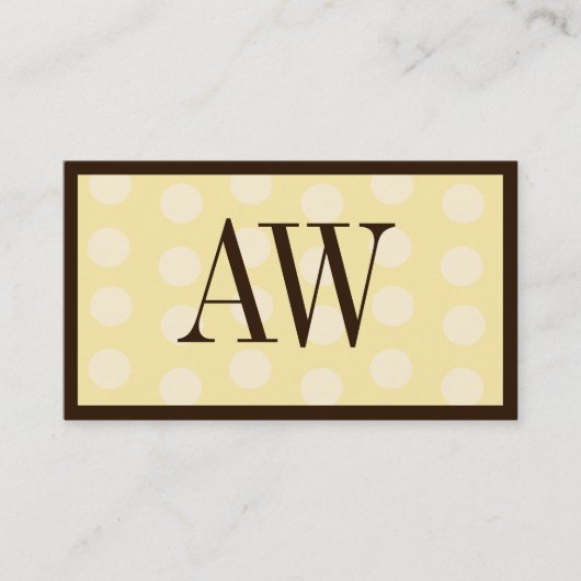 Carte De Visite Vanille (Devant)