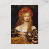 Carte De Visite VANITÉ BEAUTY MODE COSTUME DESIGNER OR Jaune (Dos)