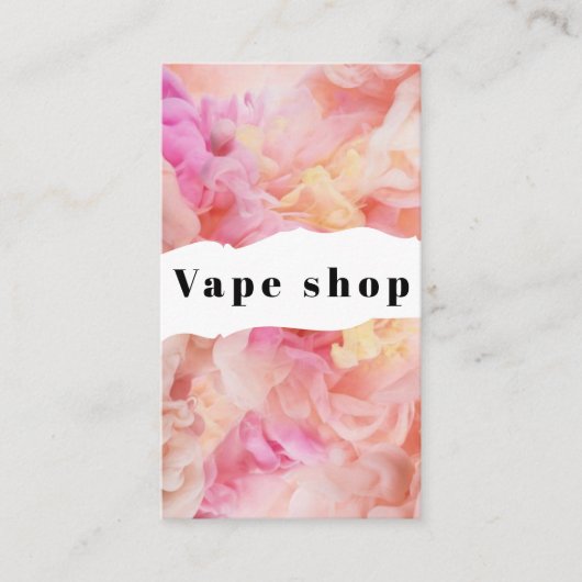 Carte De Visite Vape Shop Fumer la cigarette (Devant)