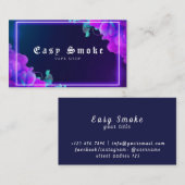 Carte De Visite Vape Shop Neon (Devant / Derrière)