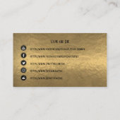 Carte De Visite VAPE | Vapolution Gold Business Médias sociaux (Dos)