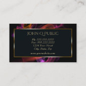 Carte De Visite Vapeur Blacklight pour Vape Shops (Dos)