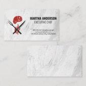 Carte De Visite Vapeur et ustensiles de service (Devant / Derrière)