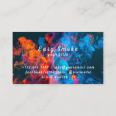 Carte De Visite Vapor Vape Plume of Smoke Black & White (Dos)