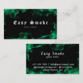 Carte De Visite Vapor Vaping Smoke Smoking Shopcigar (Devant / Derrière)