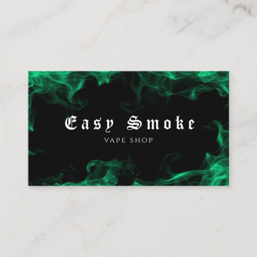 Carte De Visite Vapor Vaping Smoke Smoking Shopcigar (Devant)